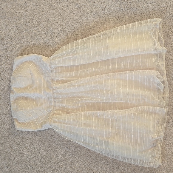 NWT Modcloth Minuet Ivory Tulle Sequin Dress, Size Large - Picture 1 of 15